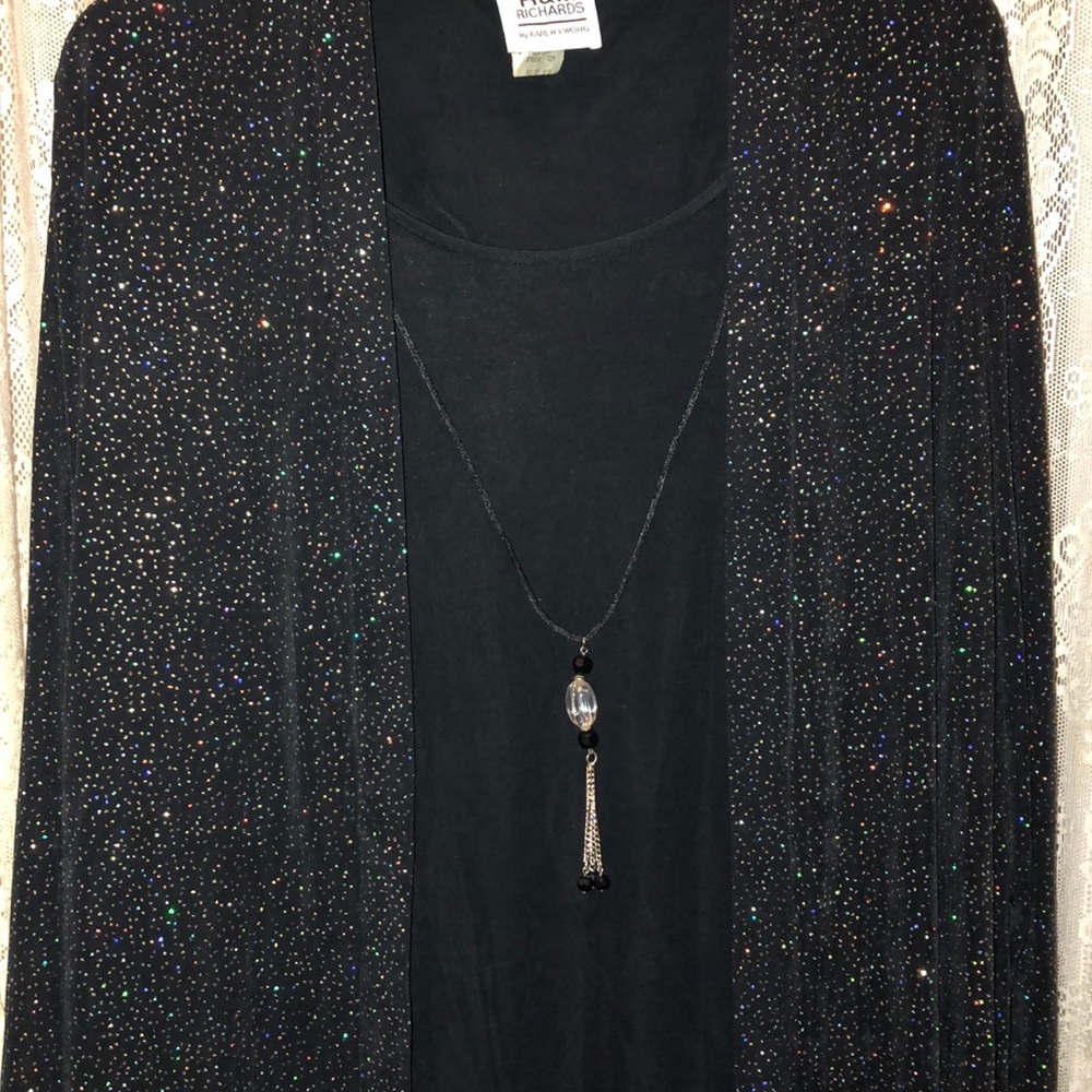 R & M Richards-Multi Color Sparkle Ling Jkt/Top - image 2